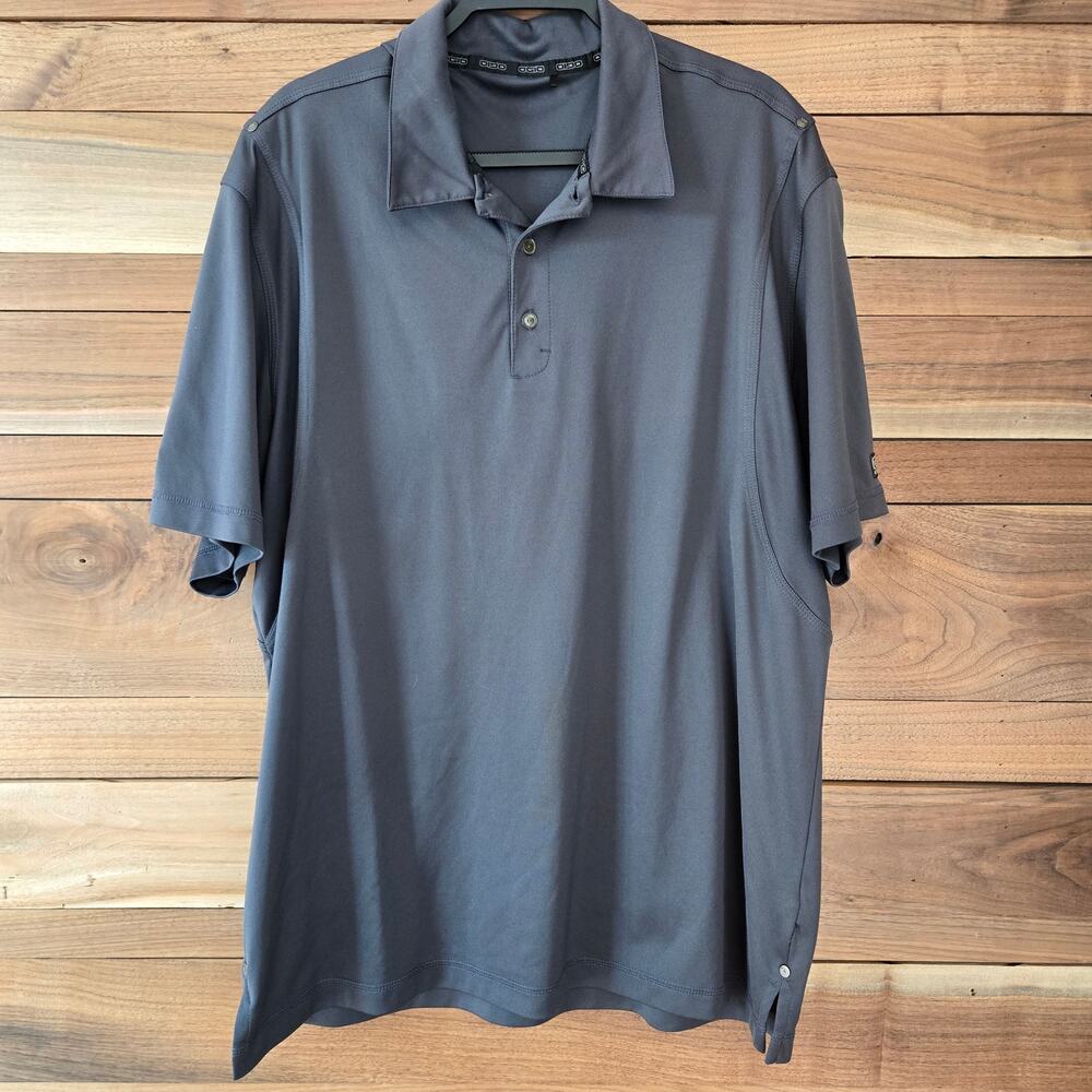 Ogio Mens Polo Golf Shirt Performance Short Sleeve XXL Gray uniform minimalist